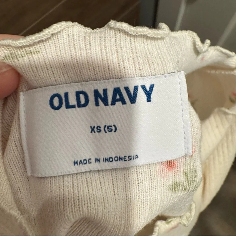 Gap Old Navy Girls Burgundy Corduroy Overall Dress Set XS‎ Jumper Floral Top